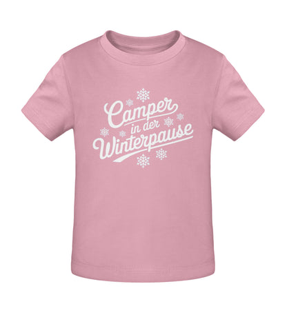 Camper im Winter - Baby Organic Shirt - LazyDonkeyDesign 