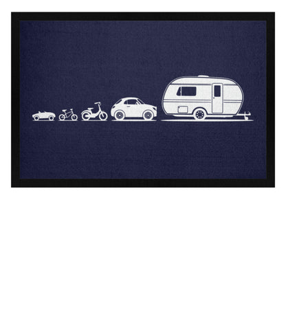 Evolution Wohnwagen - Camping Fußmatte - LazyDonkeyDesign 