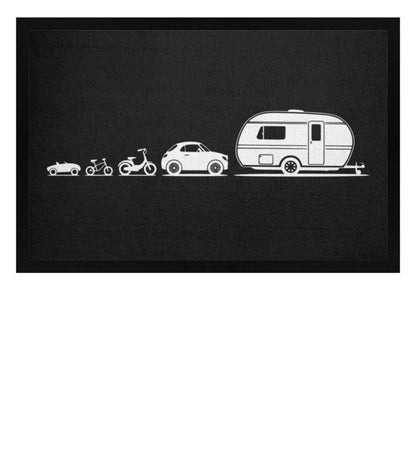 Evolution Wohnwagen - Camping Fußmatte - LazyDonkeyDesign 