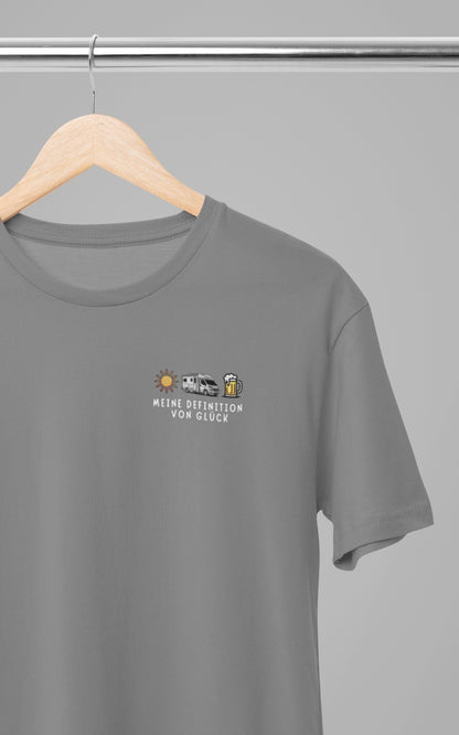 Herren Camping T-Shirt - Definition von Glück - Wohnmobil