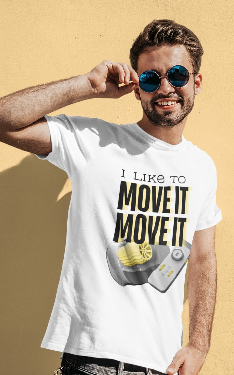 Herren Camping T-Shirt - I like to move it