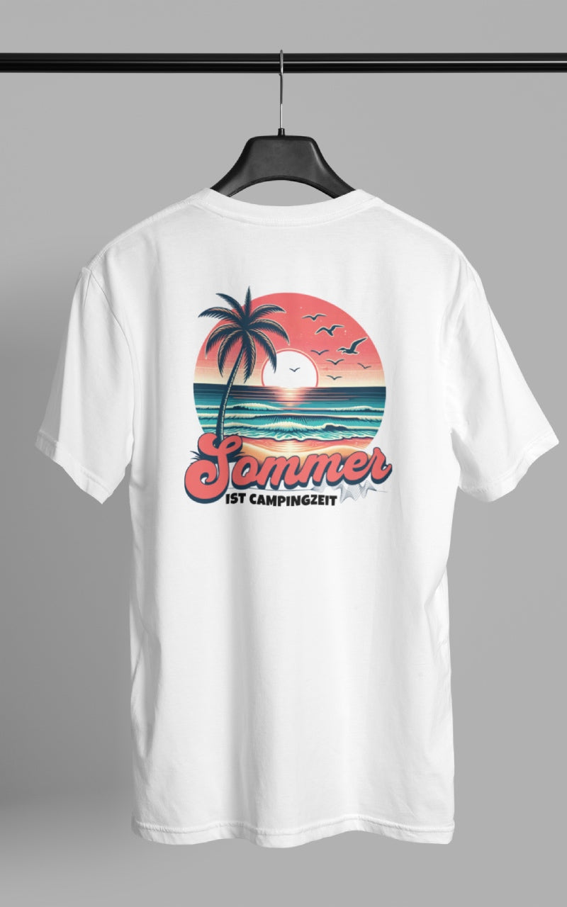 Herren Camping T-Shirt - Sommer ist Campingzeit
