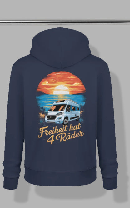 Herren Camping Hoodie - Freiheit hat 4 Räder - Vanlife