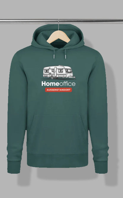 Herren Camping Hoodie - Homeoffice - Wohnwagen