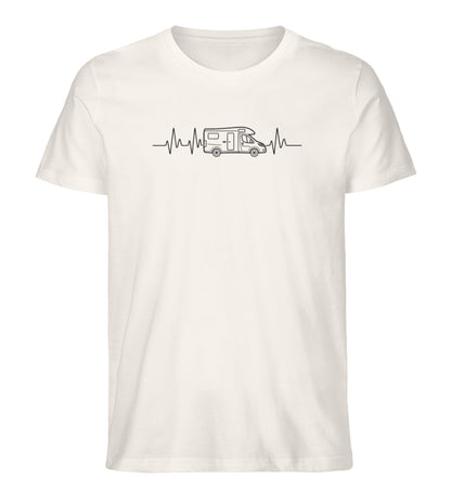 Herzschlag EKG Wohnmobil - Herren Camping T-Shirt