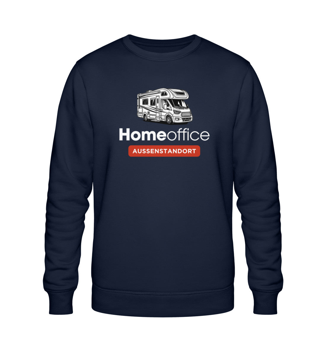 Wohnmobil Homeoffice - Herren Organic Sweatshirt - LazyDonkeyDesign 