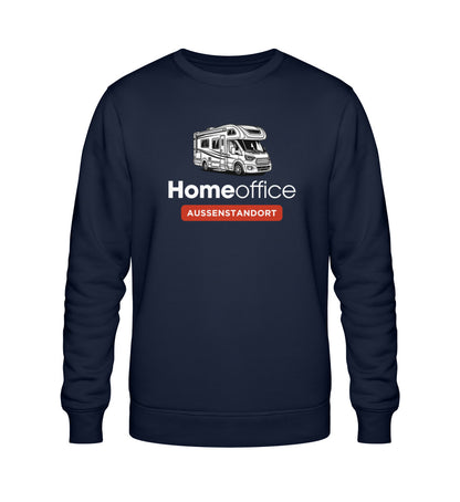 Wohnmobil Homeoffice - Herren Organic Sweatshirt - LazyDonkeyDesign 