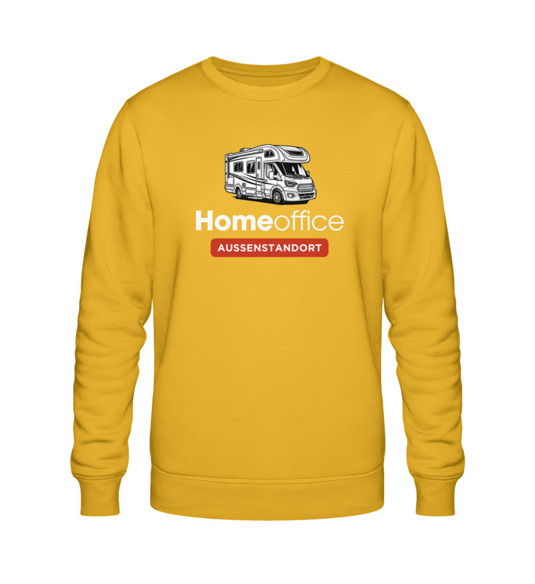 Wohnmobil Homeoffice - Herren Organic Sweatshirt - LazyDonkeyDesign 