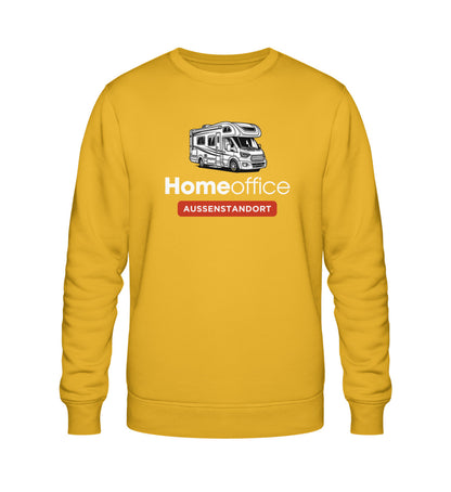 Wohnmobil Homeoffice - Herren Organic Sweatshirt - LazyDonkeyDesign 
