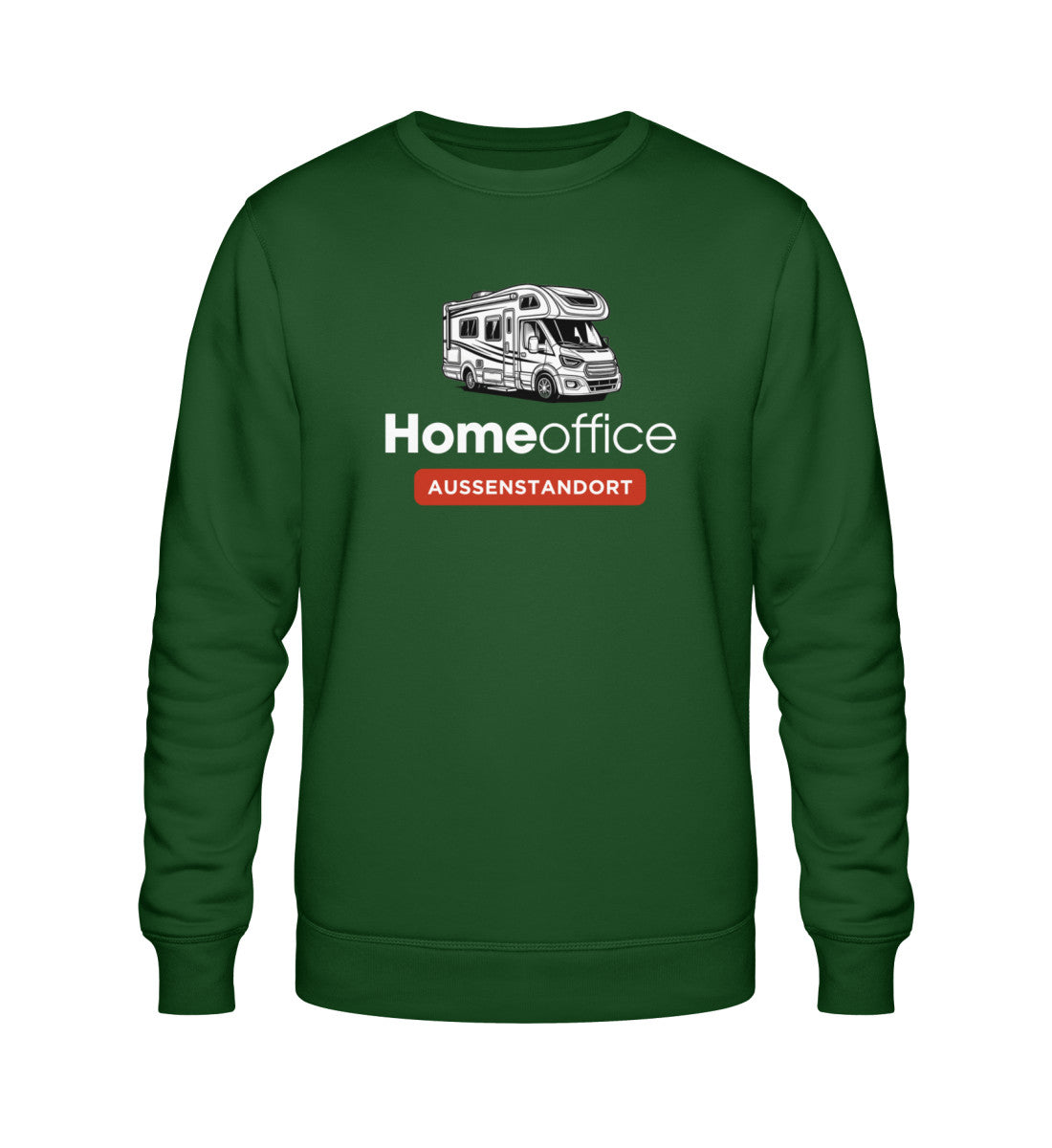 Wohnmobil Homeoffice - Herren Organic Sweatshirt - LazyDonkeyDesign 