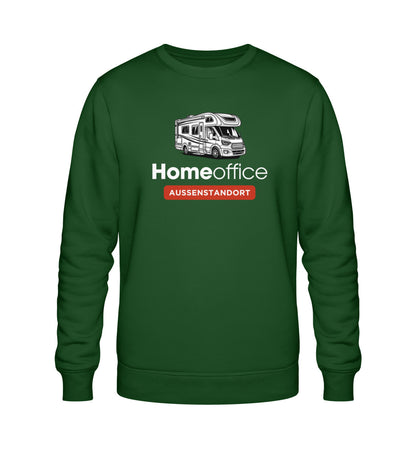 Wohnmobil Homeoffice - Herren Organic Sweatshirt - LazyDonkeyDesign 