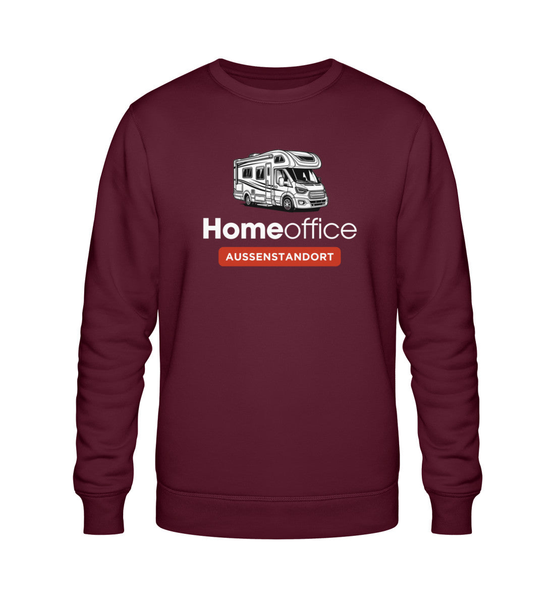 Wohnmobil Homeoffice - Herren Organic Sweatshirt - LazyDonkeyDesign 