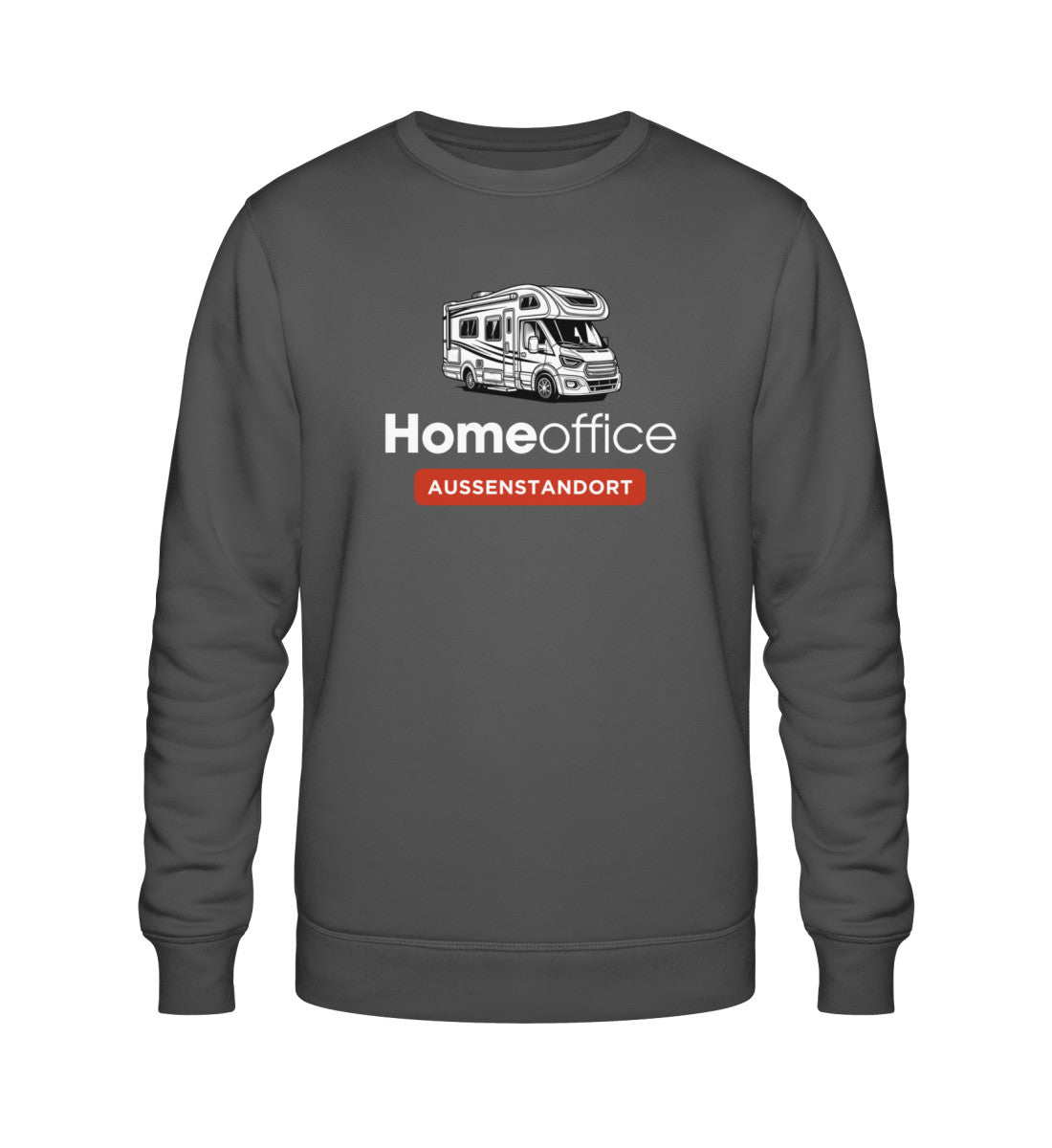 Wohnmobil Homeoffice - Herren Organic Sweatshirt - LazyDonkeyDesign 