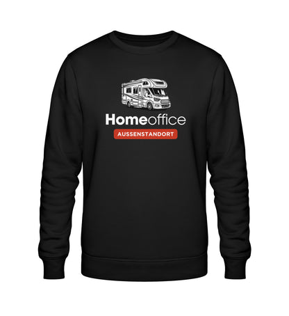 Wohnmobil Homeoffice - Herren Organic Sweatshirt - LazyDonkeyDesign 
