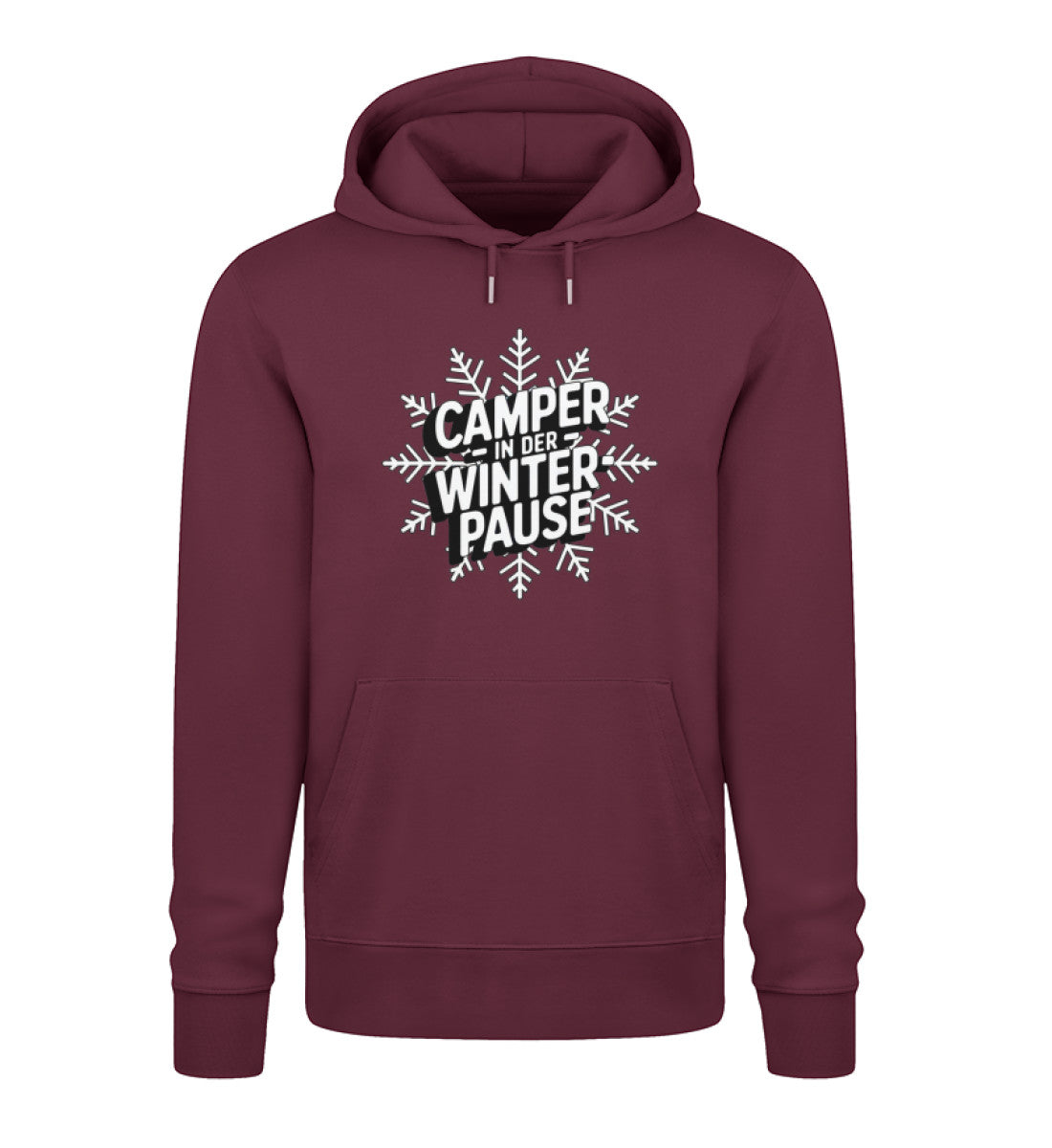 Camper in Winterpause - Herren Organic Hoodie - LazyDonkeyDesign 