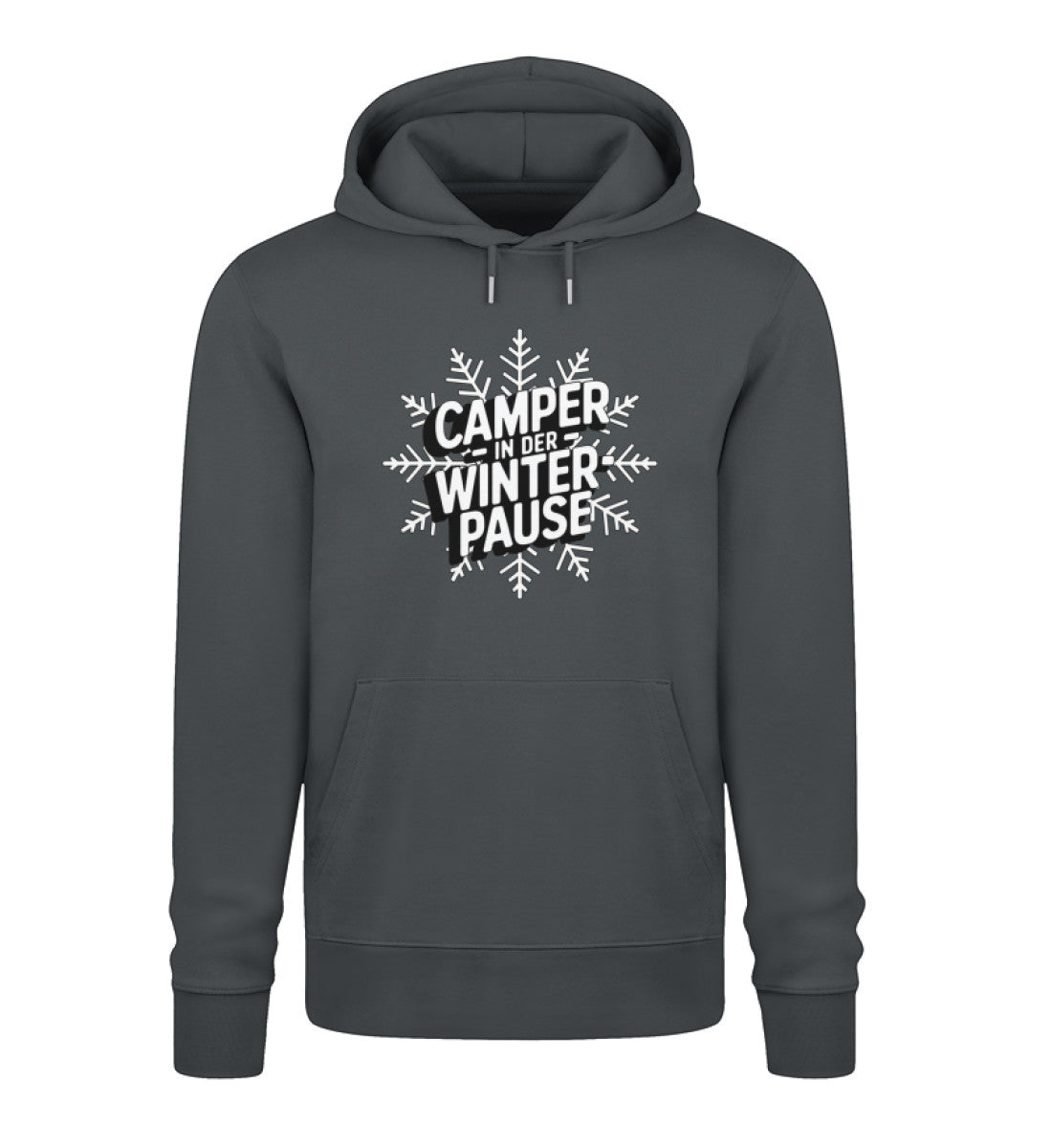 Camper in Winterpause - Herren Organic Hoodie - LazyDonkeyDesign 