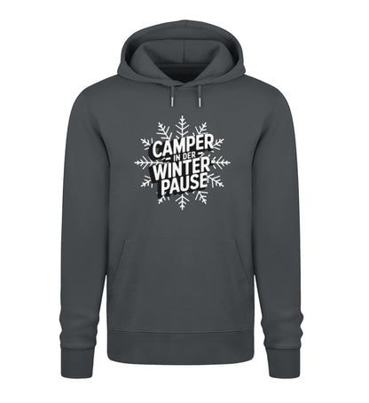 Camper in Winterpause - Herren Organic Hoodie - LazyDonkeyDesign 
