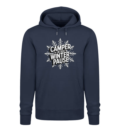 Camper in Winterpause - Herren Organic Hoodie - LazyDonkeyDesign 