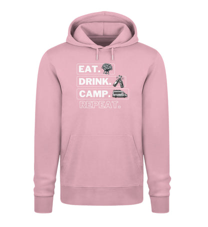 Camping Kreislauf - Herren Organic Hoodie  - Vanlife - LazyDonkeyDesign 