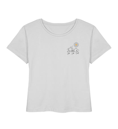 Lebe Liebe Campe - Damen Organic T-Shirt - Brust - LazyDonkeyDesign 