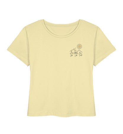 Lebe Liebe Campe - Damen Organic T-Shirt - Brust - LazyDonkeyDesign 