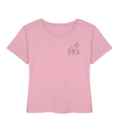 Lebe Liebe Campe - Damen Organic T-Shirt - Brust - LazyDonkeyDesign 