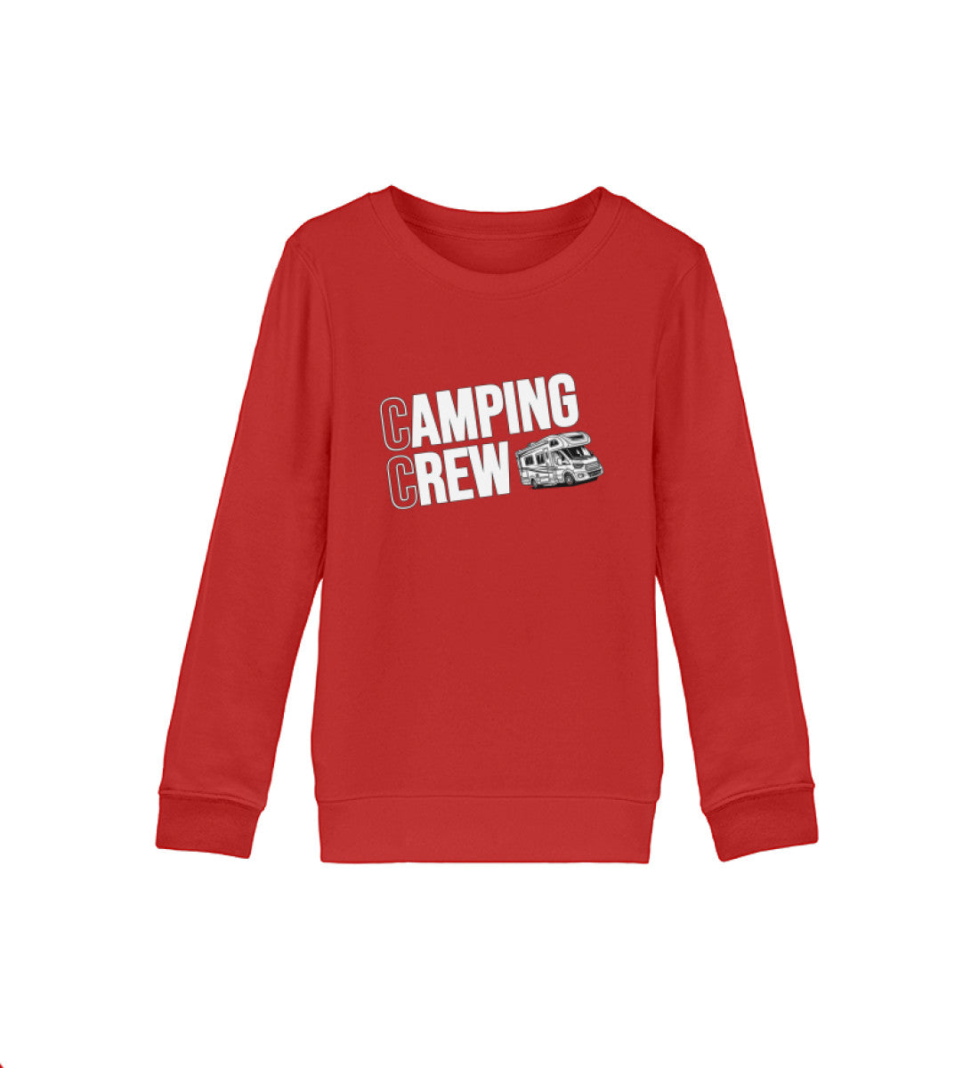 Wohnmobil Camping Crew - Kinder Organic Sweatshirt - LazyDonkeyDesign 