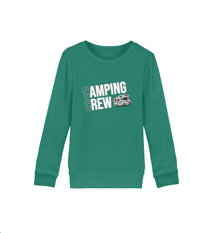 Wohnmobil Camping Crew - Kinder Organic Sweatshirt - LazyDonkeyDesign 