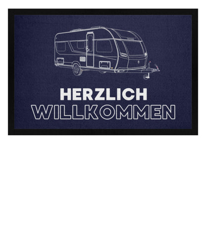 Wohnwagen Sketch - Camping Fußmatte - LazyDonkeyDesign 