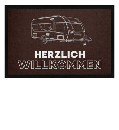 Wohnwagen Sketch - Camping Fußmatte - LazyDonkeyDesign 