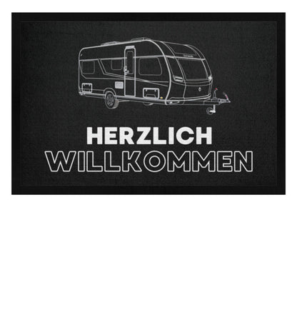 Wohnwagen Sketch - Camping Fußmatte - LazyDonkeyDesign 