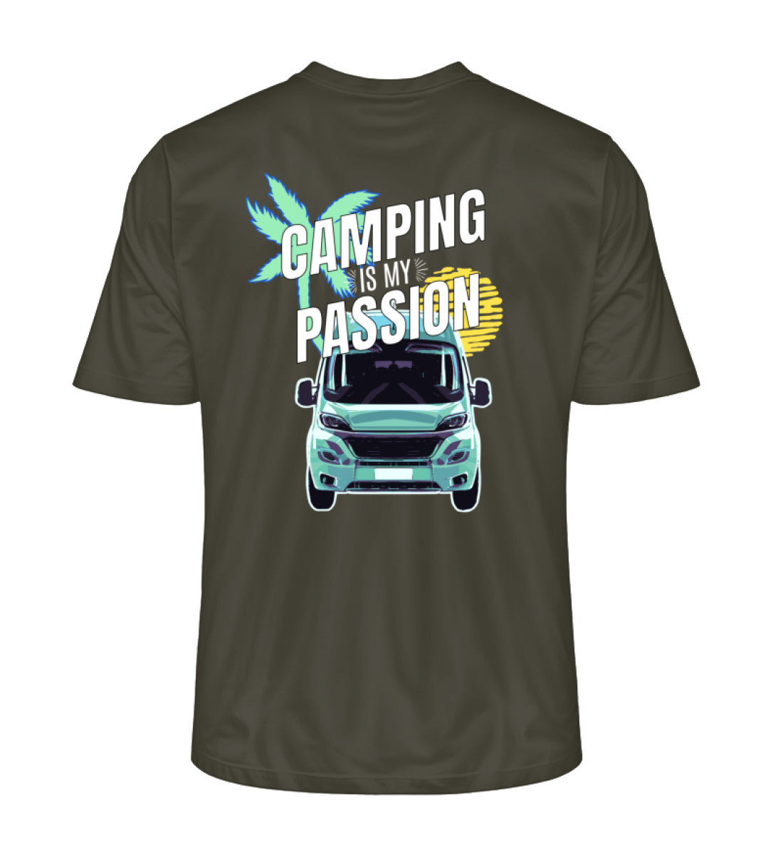 Camping Passion - Herren Organic Shirt - LazyDonkeyDesign 