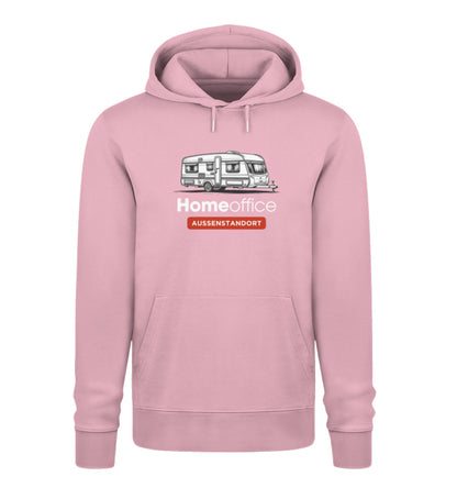 Wohnwagen Homeoffice - Herren Organic Hoodie - LazyDonkeyDesign 