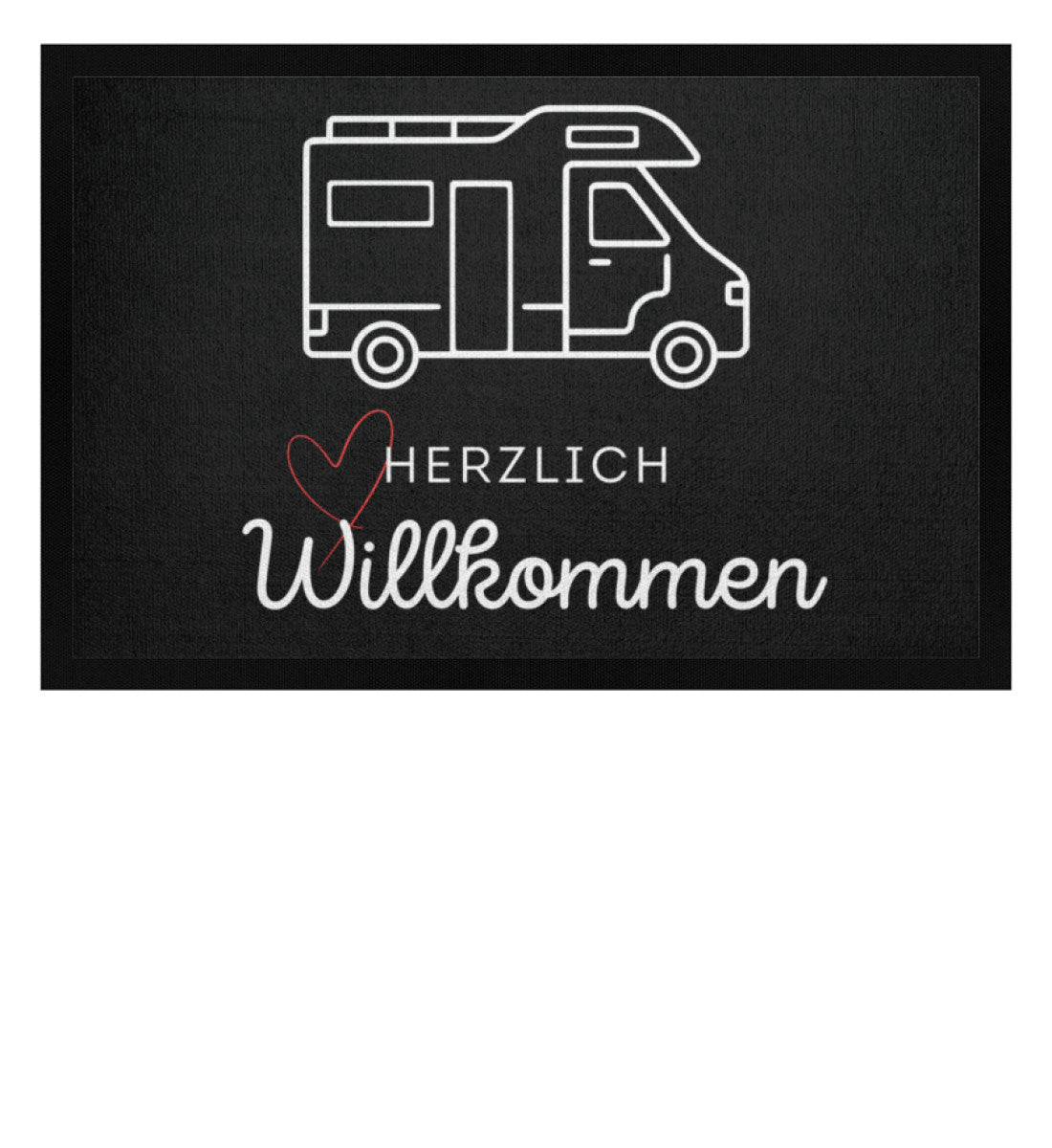 Herzlich Willkommen Wohnmobil - Camping Fußmatte - LazyDonkeyDesign 
