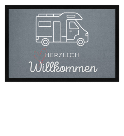 Herzlich Willkommen Wohnmobil - Camping Fußmatte - LazyDonkeyDesign 