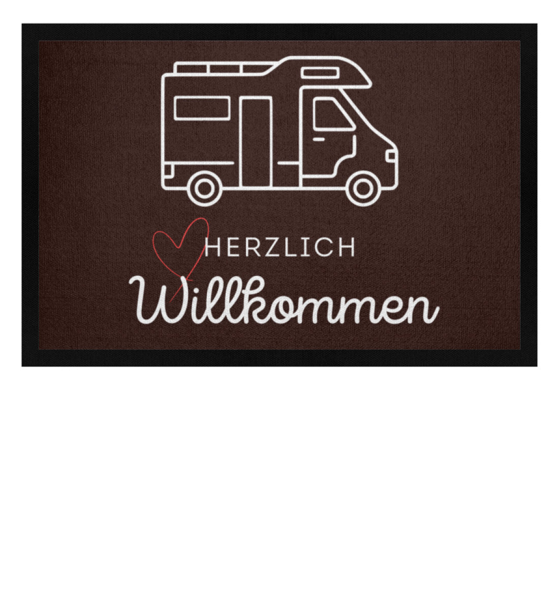 Herzlich Willkommen Wohnmobil - Camping Fußmatte - LazyDonkeyDesign 