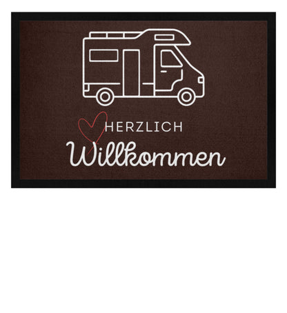 Herzlich Willkommen Wohnmobil - Camping Fußmatte - LazyDonkeyDesign 