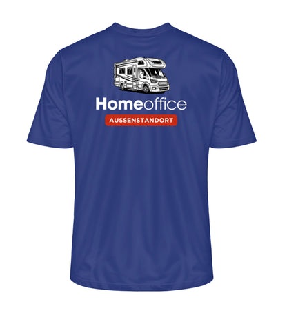 Wohnmobil Homeoffice - Herren Organic Shirt - Rückendruck - LazyDonkeyDesign 