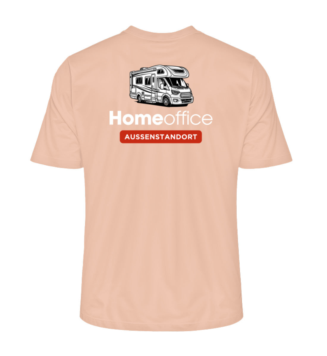 Wohnmobil Homeoffice - Herren Organic Shirt - Rückendruck - LazyDonkeyDesign 