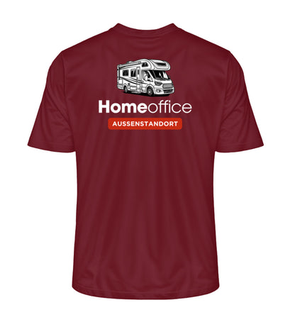 Wohnmobil Homeoffice - Herren Organic Shirt - Rückendruck - LazyDonkeyDesign 