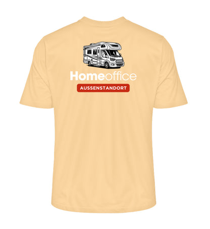 Wohnmobil Homeoffice - Herren Organic Shirt - Rückendruck - LazyDonkeyDesign 