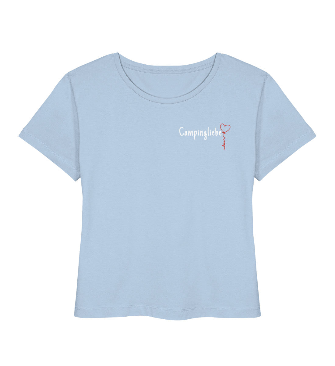 Campingliebe Ballon - Damen Organic T-Shirt  - Minimal - LazyDonkeyDesign 