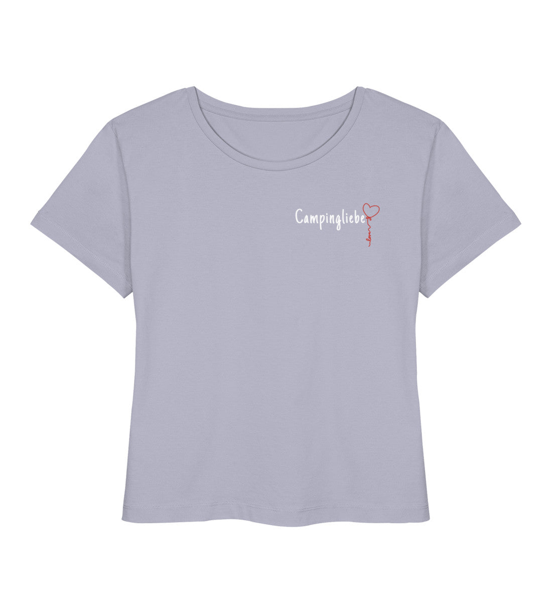 Campingliebe Ballon - Damen Organic T-Shirt  - Minimal - LazyDonkeyDesign 