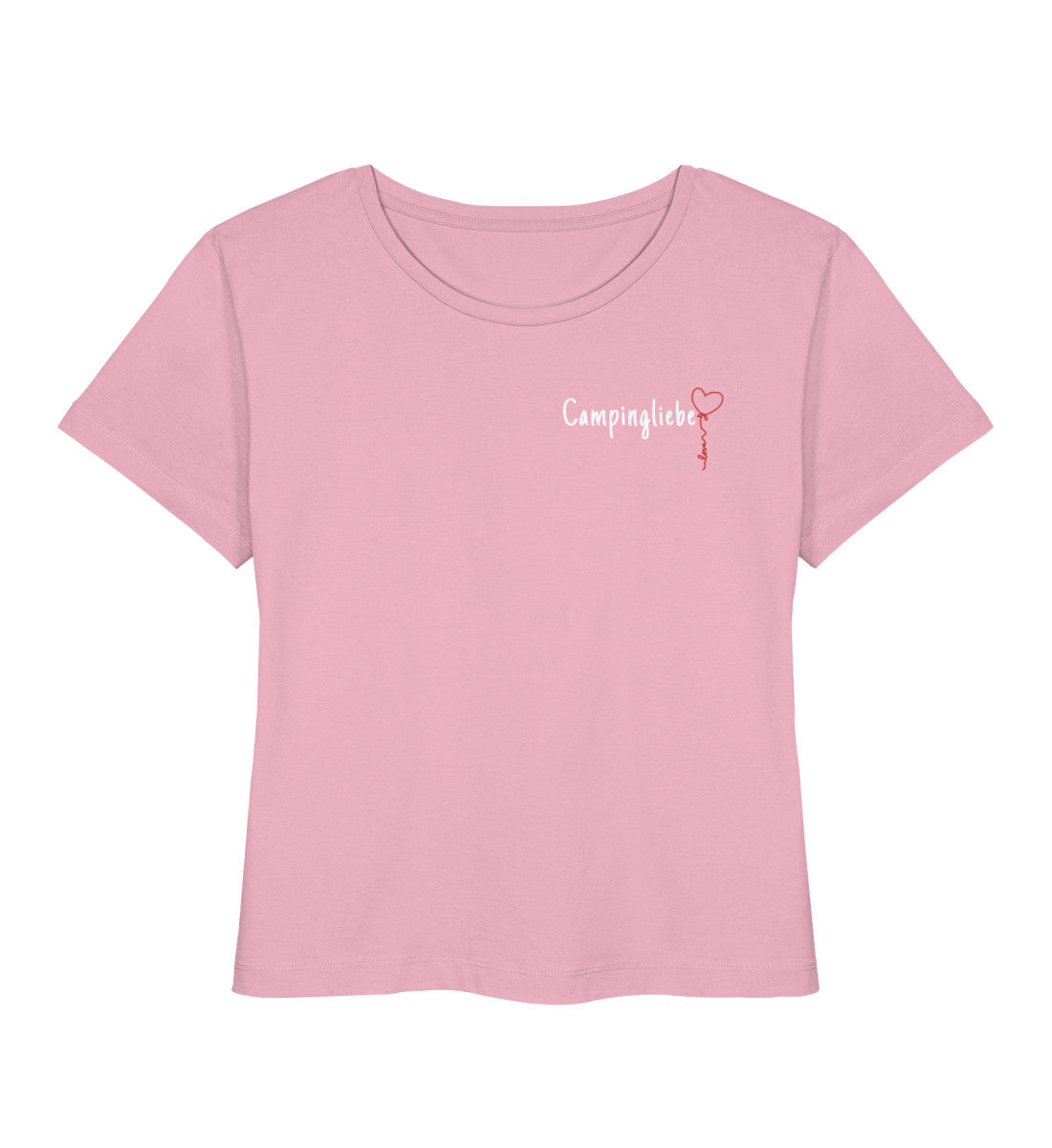 Campingliebe Ballon - Damen Organic T-Shirt  - Minimal - LazyDonkeyDesign 