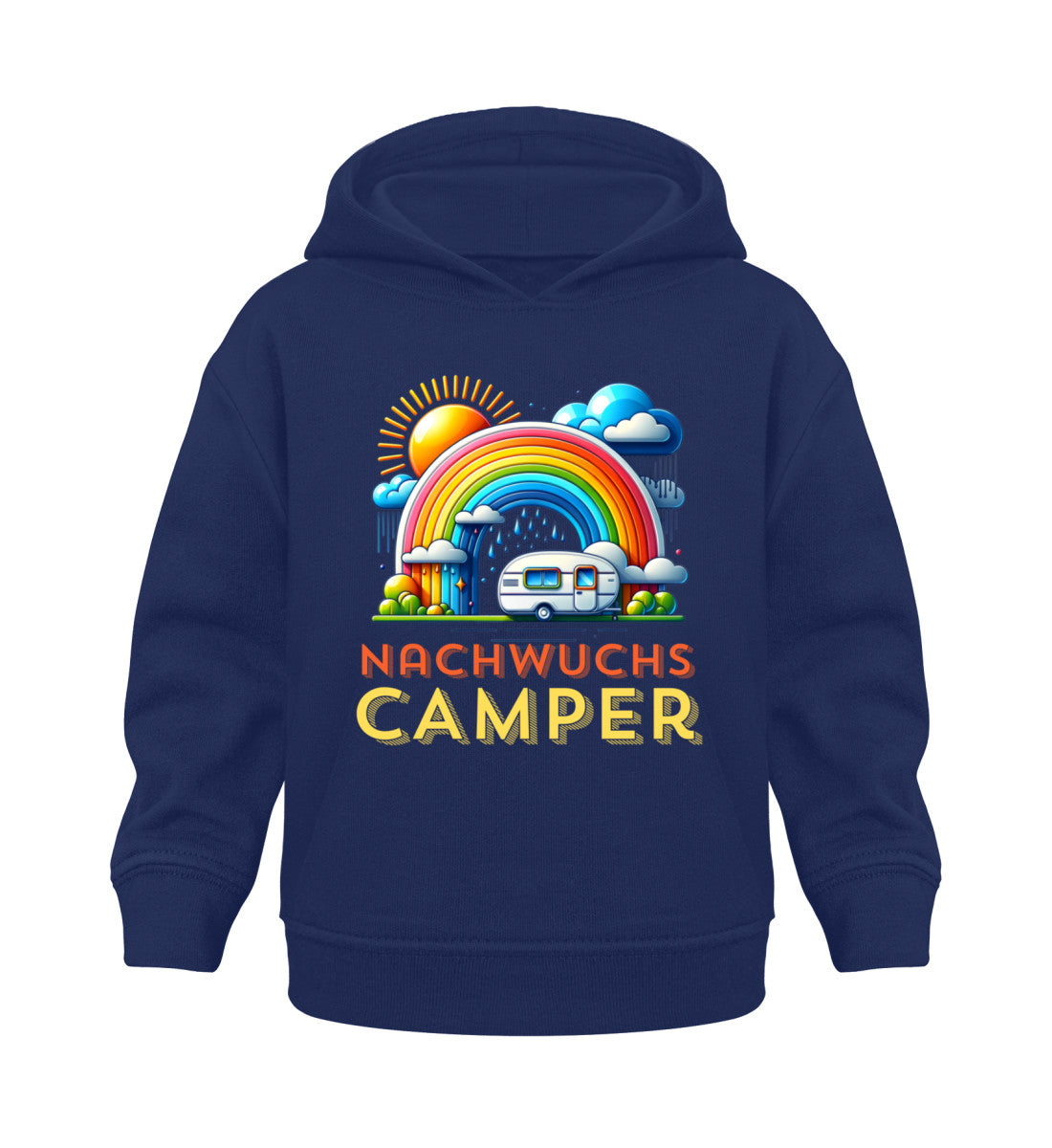 Nachwuchs Camper - Baby Organic Hoodie - LazyDonkeyDesign 