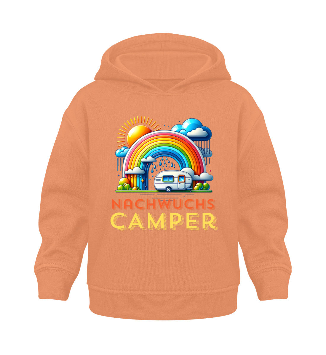 Nachwuchs Camper - Baby Organic Hoodie - LazyDonkeyDesign 