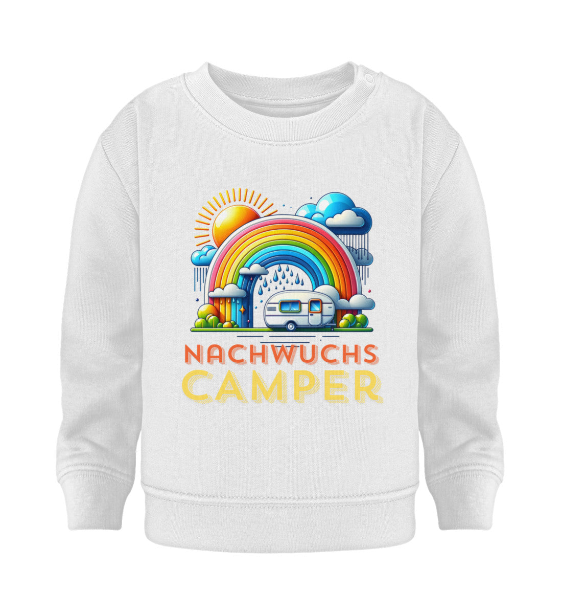 Nachwuchs Camper - Baby Organic Sweatshirt - LazyDonkeyDesign 