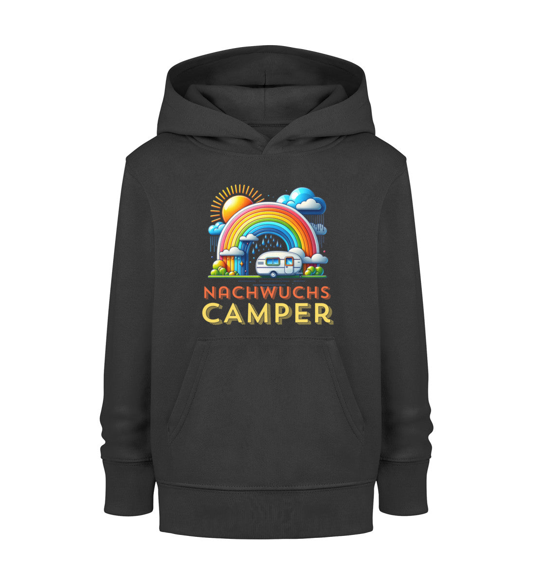 Nachwuchs Camper - Kinder Organic Hoodie - LazyDonkeyDesign 