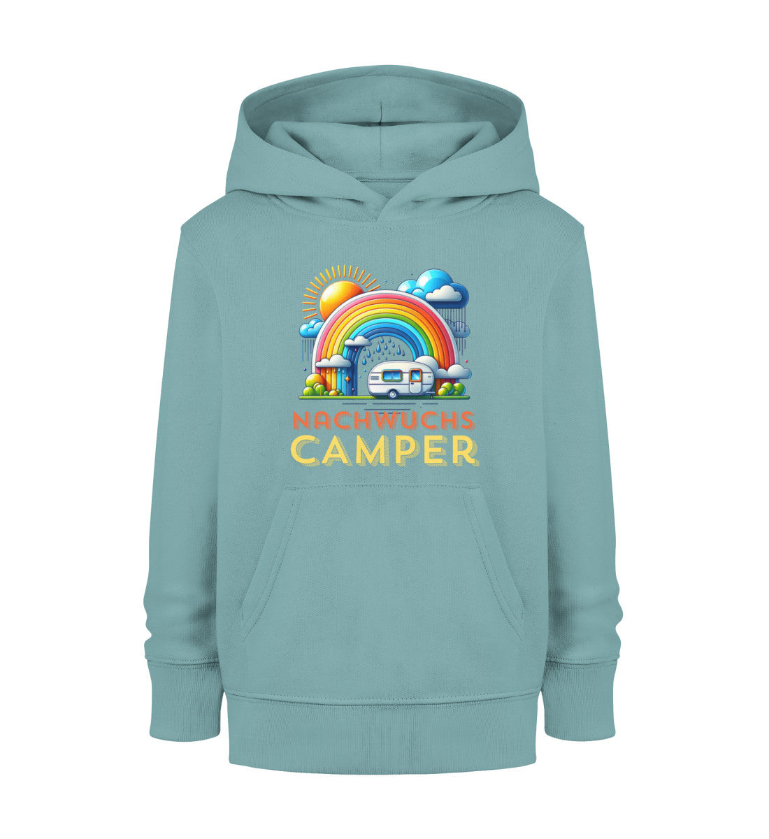 Nachwuchs Camper - Kinder Organic Hoodie - LazyDonkeyDesign 