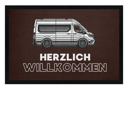 Herzlich Willkommen im Van - Camping Fußmatte - LazyDonkeyDesign 